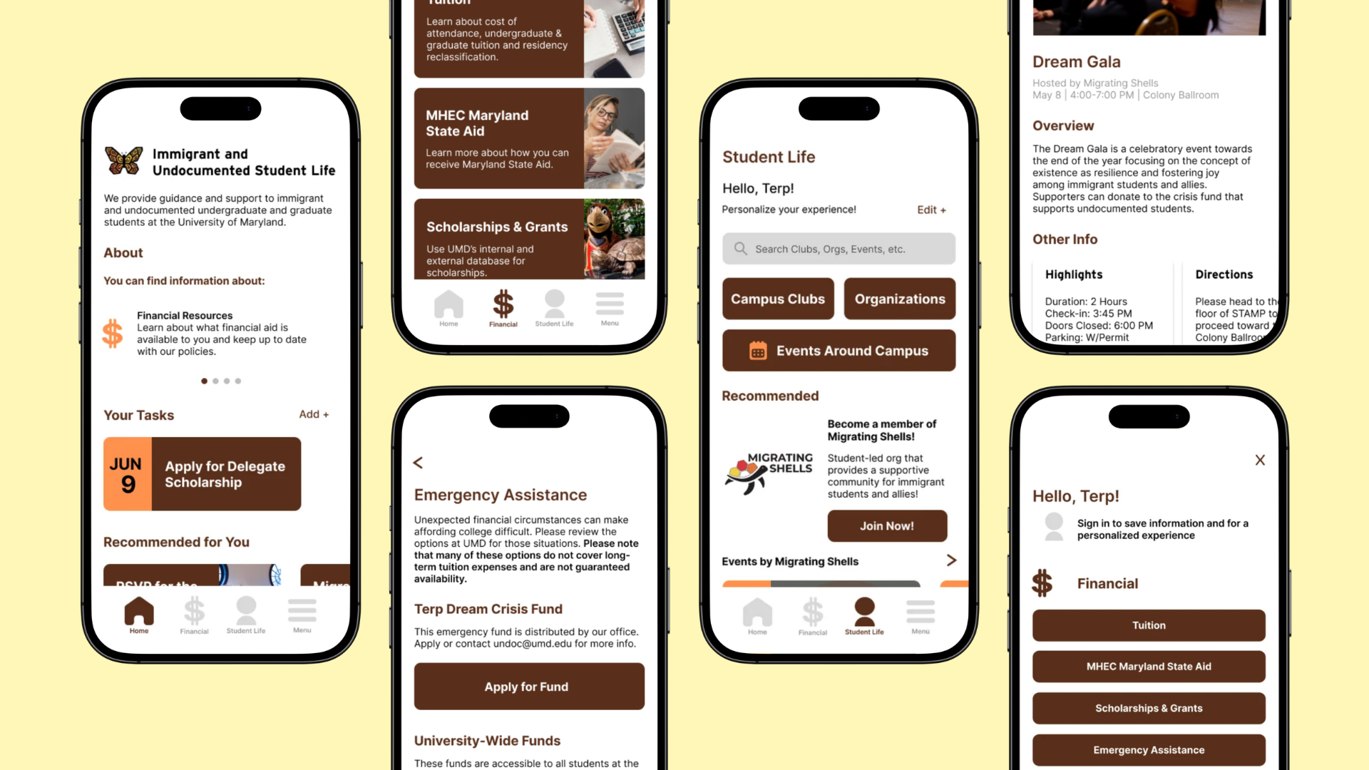 UndocuTerps Mockup